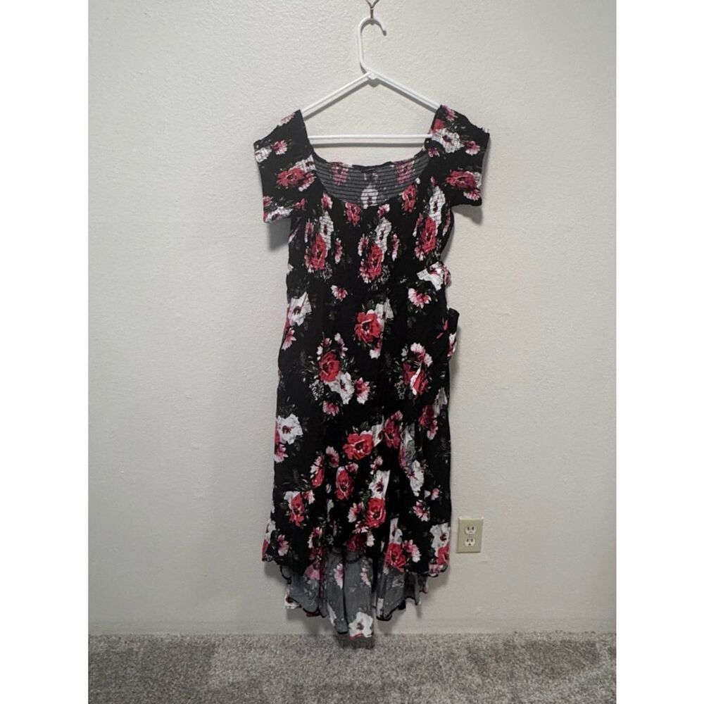 EUC torrid Maxi Challis Off-Shoulder Dress - Size 2 - Picture 4 of 10